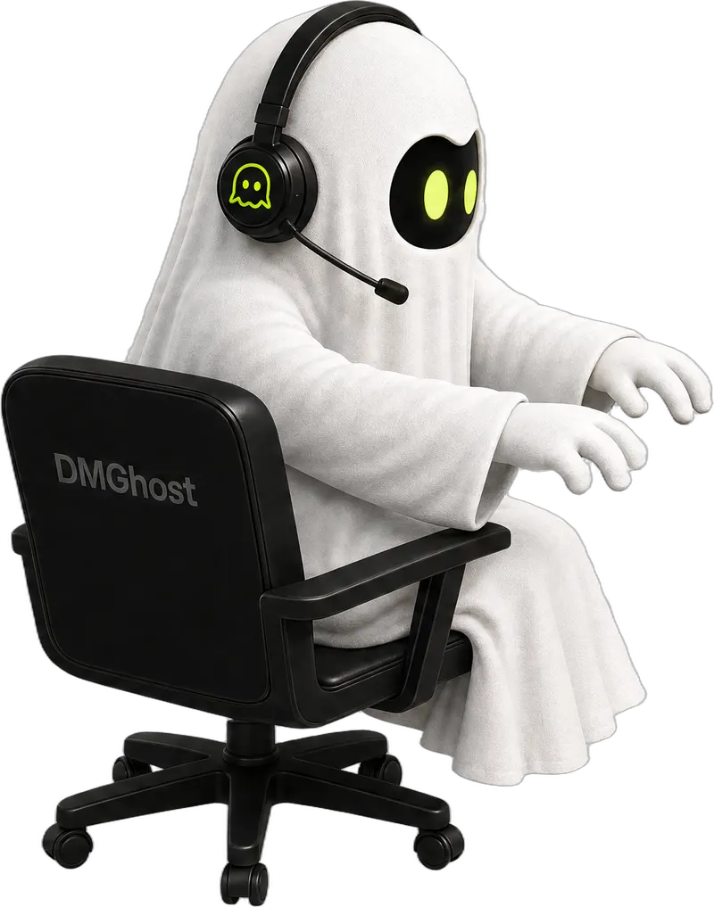 DMGhost, the sheet-ghost operator, working at its console